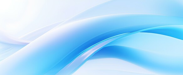 modern minimalism abstract background with smooth blue ribbon on white background, simple, gradient, bright colors. generative AI