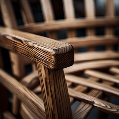 Macro Shot: Aged Wooden Chair