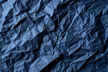 Navy blue Recycled paper crumpled texture background wallpaper