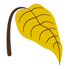 Tropical floral illustration. Colorful flat vector illustration with tropical and floral theme.