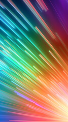 Abstract rainbow lines. Vertical wallpaper