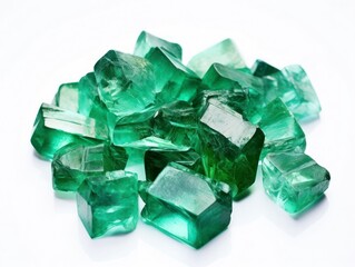 green and blue crystals