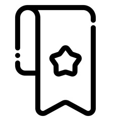 bookmark icon in line style
