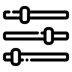 slider icon in line style