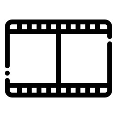 film strip icon in line style