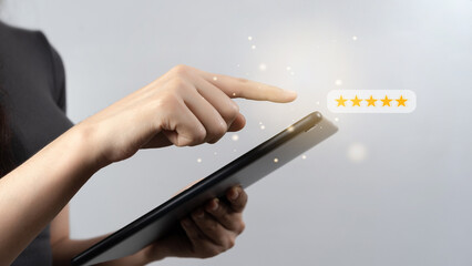 Customer satisfaction surveys, by rating online service experiences, allow customers to evaluate...