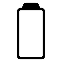 battery icon in solid style