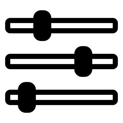 slider icon in solid style