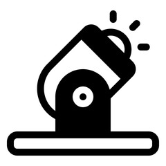 spotlight icon in solid style