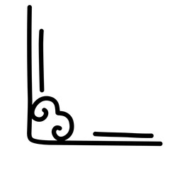handdrawn corner