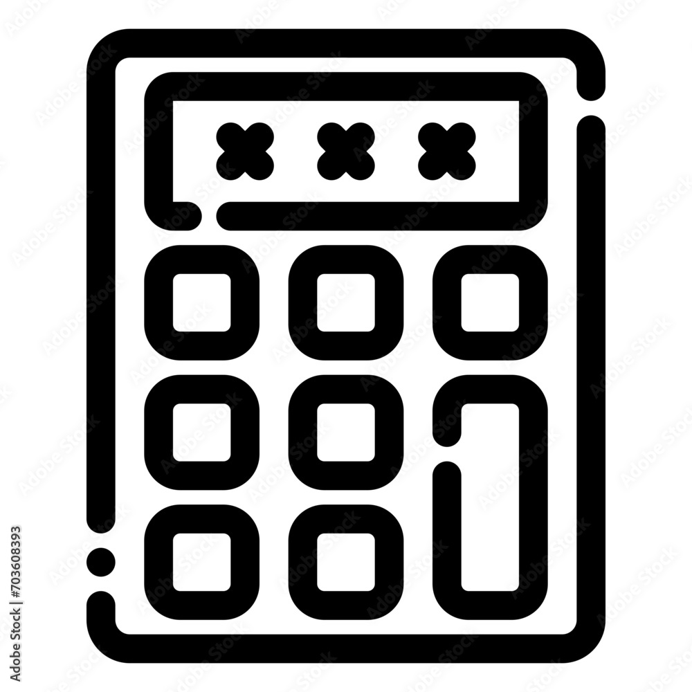 Sticker calculator icon