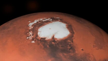 view of mars from above