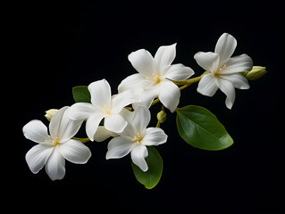 Obraz na płótnie Canvas Jesmine flower in studio background, single jesmine flower, Beautiful flower images