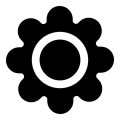 Gear icon for setting and configuration