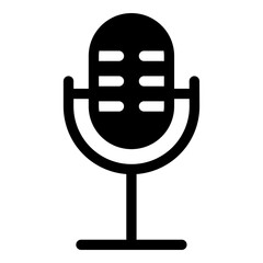 Mic icon for audio and sound