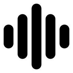 Soundwave icon for dynamic and vibrant audio concepts