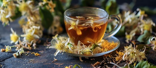 Linden flower herbal tea