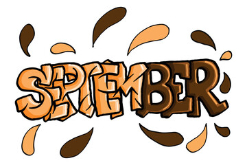 12 Month - September Graffiti Design