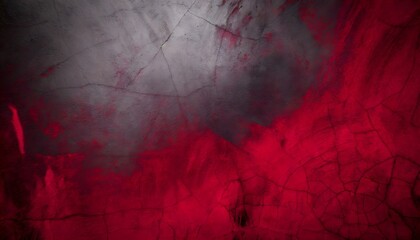 grunge background with paint, Old wall texture cement dark black gray background abstract red color...