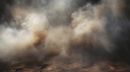 Obraz premium Smoke and dust on the floor background wallpaper