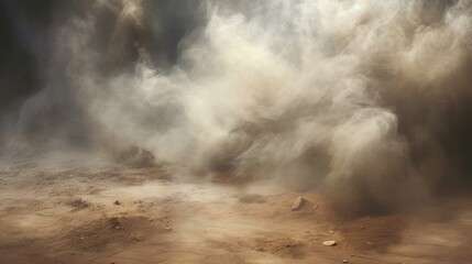 Smoke and dust on the floor, background, wallpaper