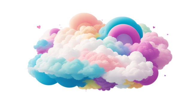 colorful of clouds
