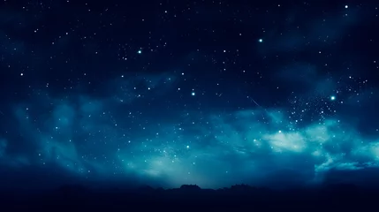 Poster sky background with many stars, sky full of stars © Gomez