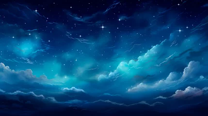 Papier Peint photo autocollant Pleine lune sky background with many stars, sky full of stars