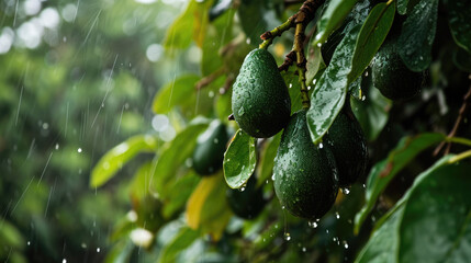 Midday Refreshment: Avocado Tree in Precise Imagery