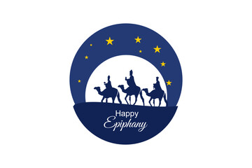 illustration of Epiphany (Epiphany is a Christian festival) vector. Suitable for greeting card, poster and banner.
