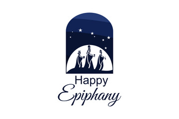 illustration of Epiphany (Epiphany is a Christian festival) vector. Suitable for greeting card, poster and banner.
