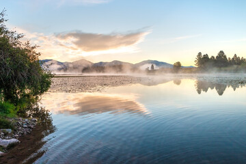 Fototapeta premium Misty Lake Morning