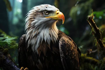 Foto op Plexiglas eagle in tropical forest © akimtan