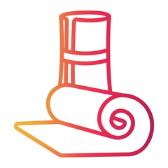 yoga mat icon