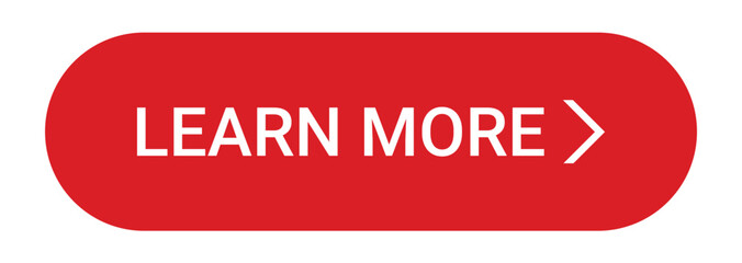 red learn more button isolated on a white background. red learn more png button.