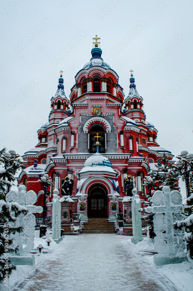 Wall mural church 