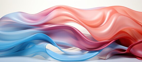 curved abstract colorful gradient smooth lines banner background