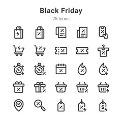 black friday icons