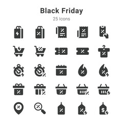 black friday icons