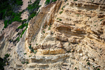 Sedimentary Limestone Layers - Sardinia - Italy