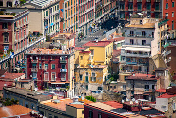 San Martino Lookout - Naples - Italy - obrazy, fototapety, plakaty