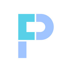 Monogram P design vector logo. Monogram initial letter mark P logo design. Monogram design vector logo. Monogram initial letter mark P logo design. Simple P monogram. Monogram P design logo
