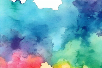 Abstract blue watercolor background