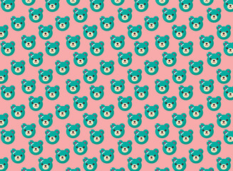 bear pattern, childish background texture, great for fabrics, backgrounds