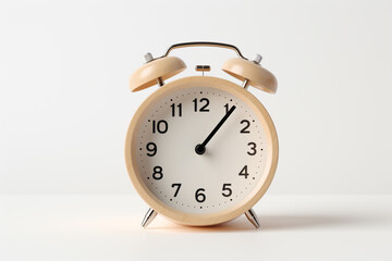 Minimalistic white alram clock