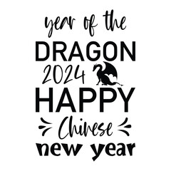 Year of The dragon 2024 happy Chinese new year