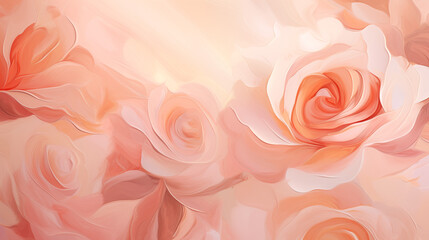 Abstract roses art background