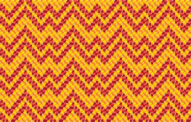 Wool knitwear vector seamless pattern. Warm jumper striped jersey textile. Craft knitted fabric texture ornament. Thread knitting clothing pattern. Blanket merino knitting swatch template.