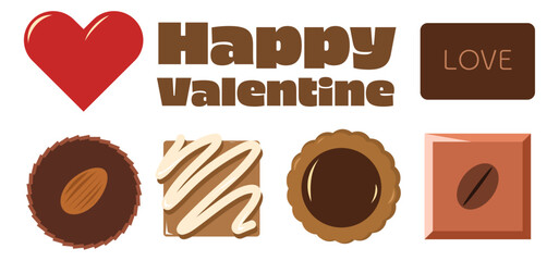 バレンタインの背景素材　4