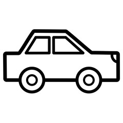 Car Line Icon Vector Illustration 